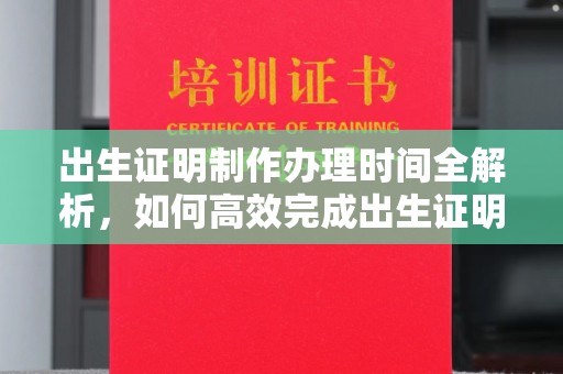 昌都出生证明制作办理时间全解析，如何高效完成出生证明申请？