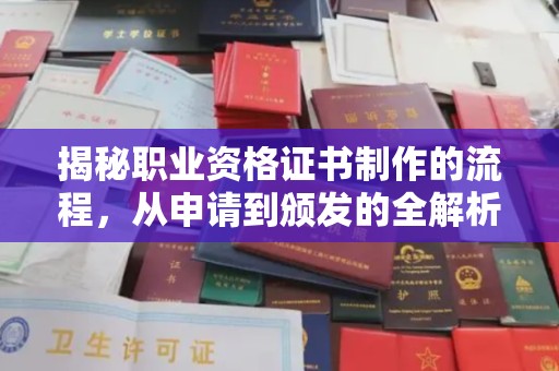 昌都揭秘职业资格证书制作的流程，从申请到颁发的全解析