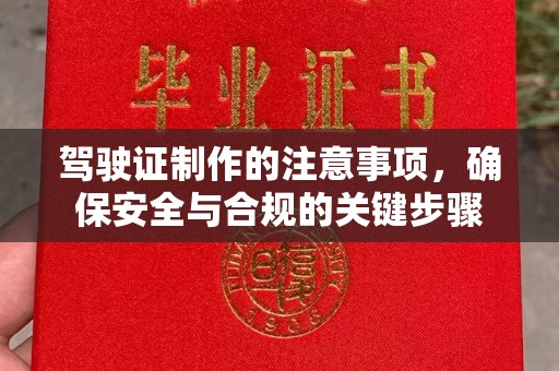 昌都驾驶证制作的注意事项，确保安全与合规的关键步骤